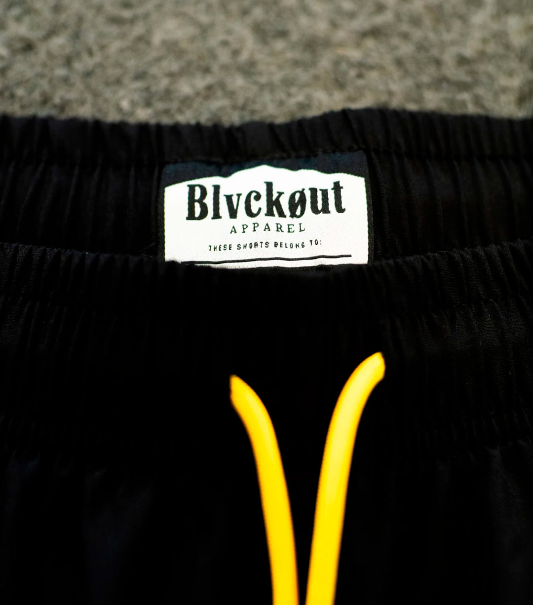 BLVCKOUT CLUB SHORTS BLACK