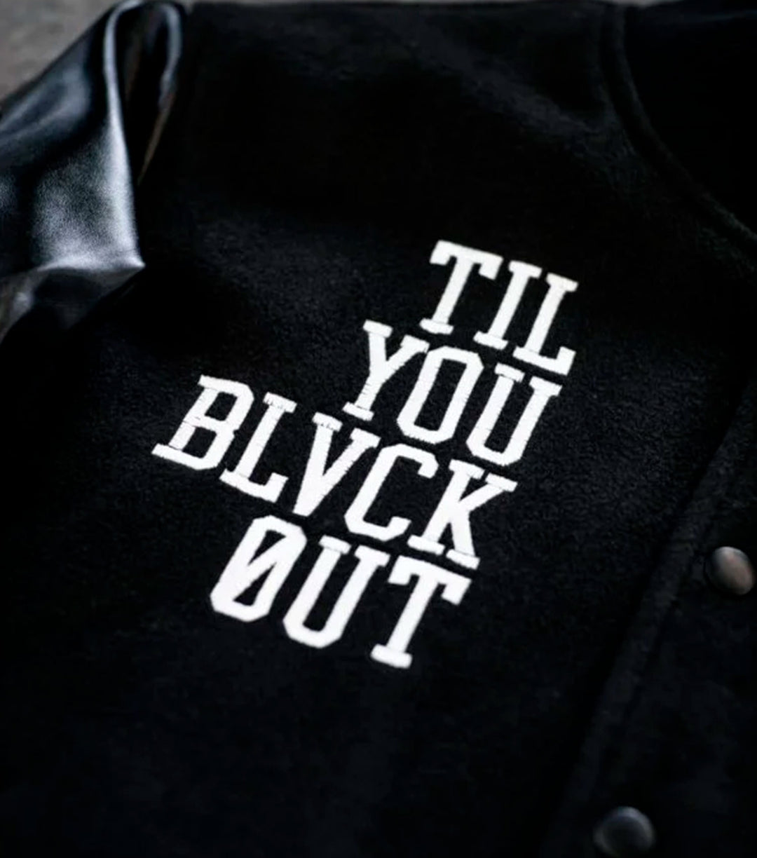 BLVCKOUT BASEBALL JACKET