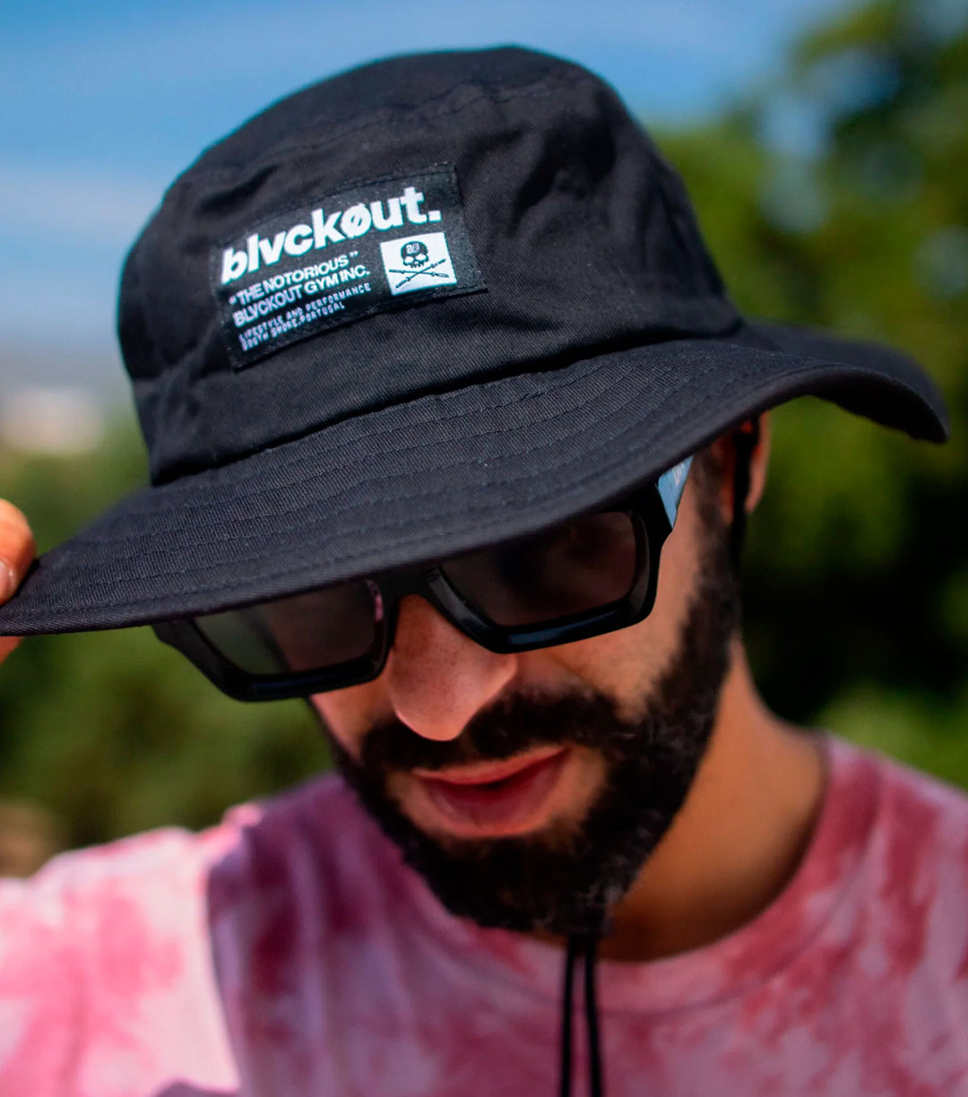 BLVCKOUT SAFARI HAT BLACK