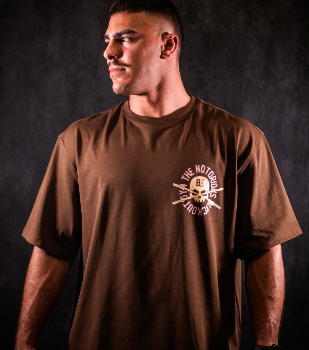 BLVCKOUT T-SHIRT SKULL BROWN