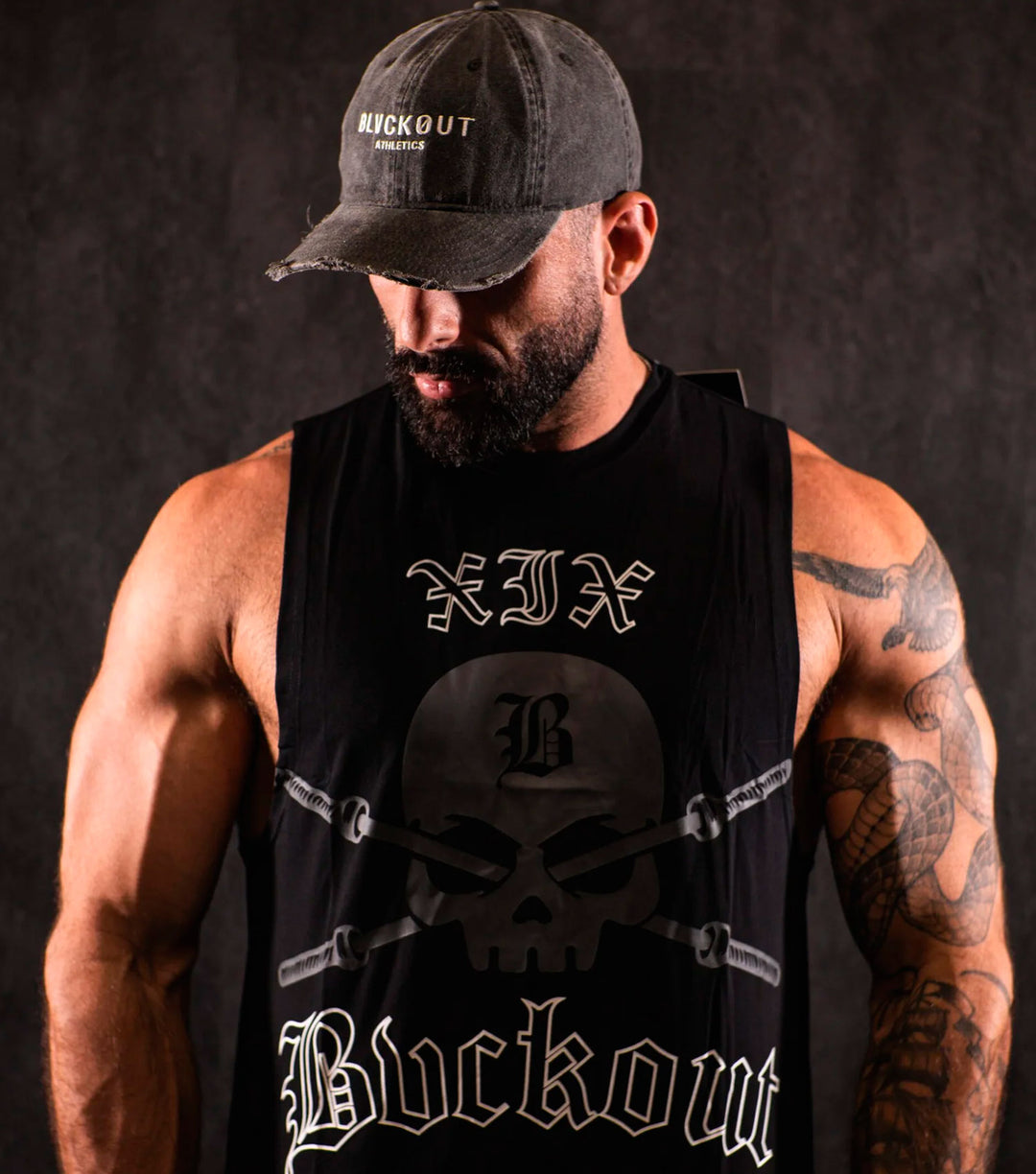 BLVCKOUT SKULL TANK TOP