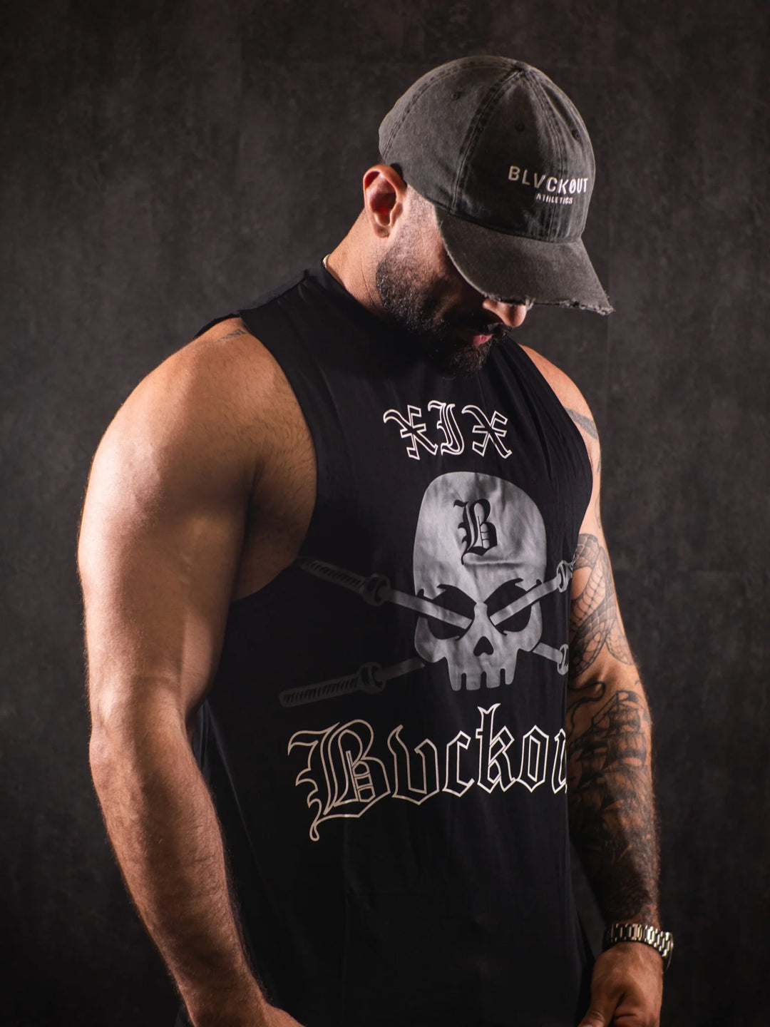 BLVCKOUT SKULL TANK TOP