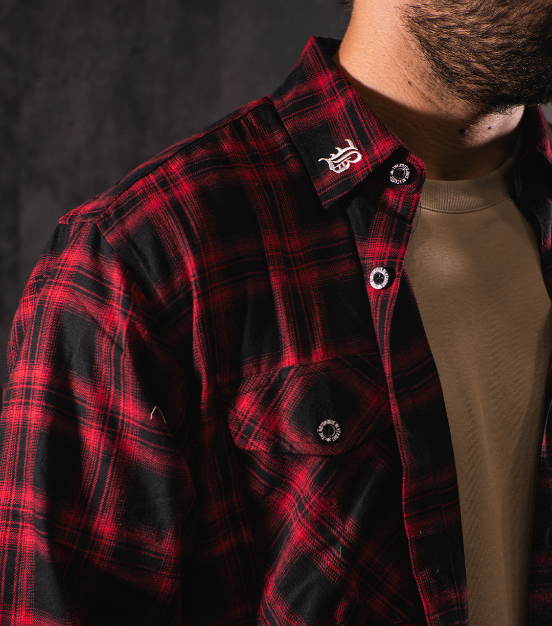 BlvckOut Red Flannel Shirt