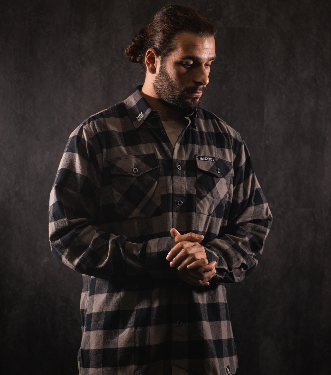 BlvckOut Grey Flannel Shirt