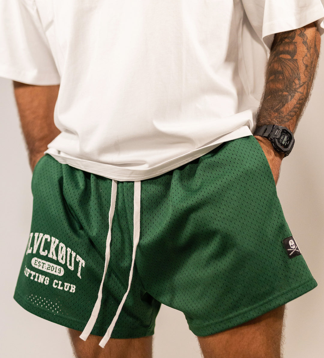 BLVCKOUT COLLEGE SHORTS GREEN