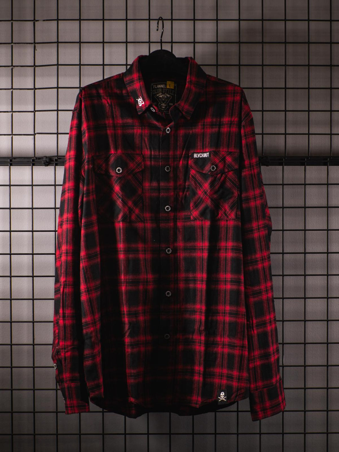 BlvckOut Red Flannel Shirt