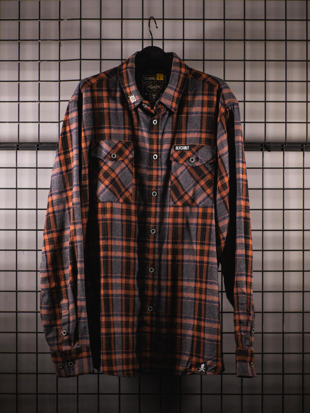 BlvckOut Orange Flannel Shirt