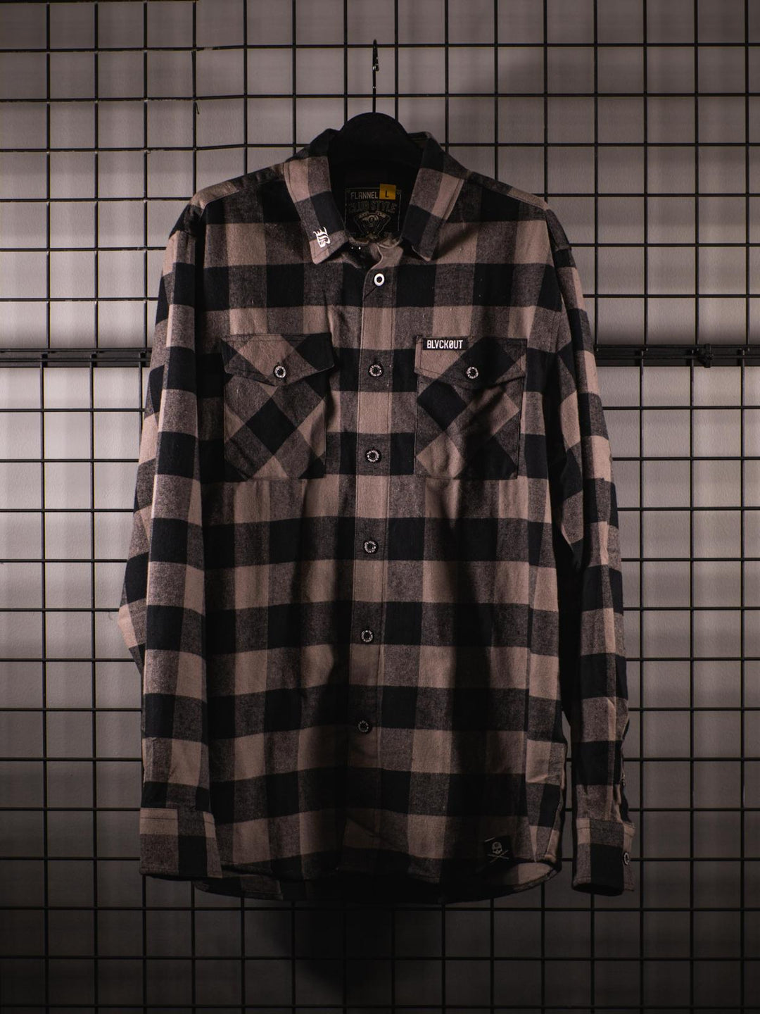 BlvckOut Grey Flannel Shirt