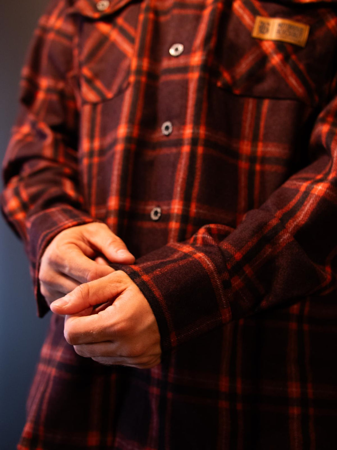 BlvckOut Heavy Red Wool Shirt